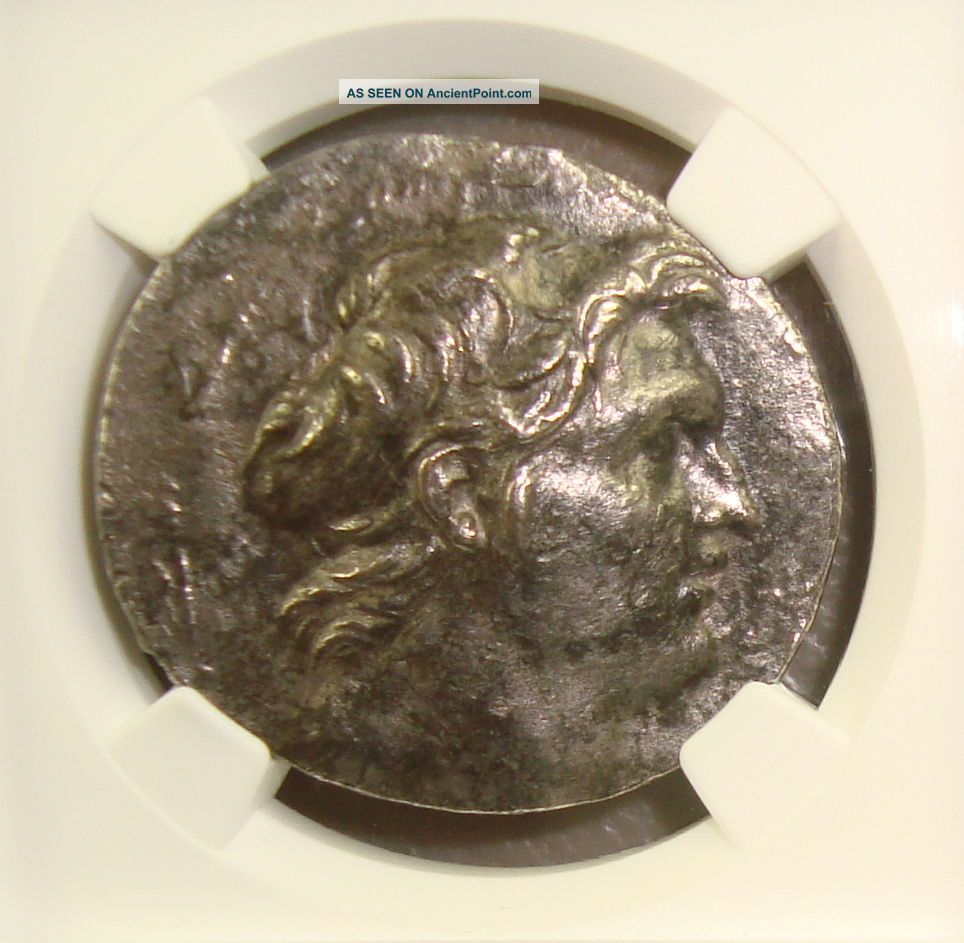 162 - 150 Bc Seleucid Kingdom,  Demetrius I Ancient Greek Silver Tetradrachm Ngc Greek photo