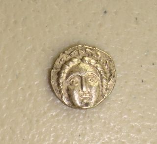 400 - 350 Bc Thrace,  Apollonia Ancient Greek Silver Trihemiobol Au photo