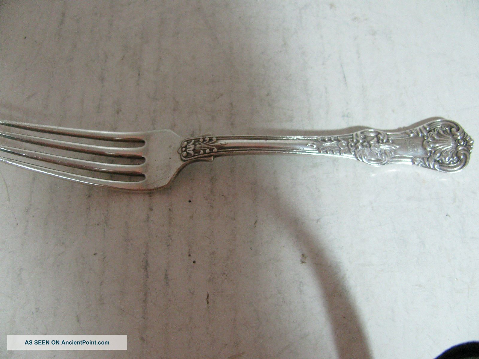 Tiffany & Co.  English King Sterling Silver Dinner Fork Pat.  1885 8 Available Flatware & Silverware photo