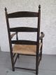 Antique Shaker Arm Chair Stamped 5 On Back Of Chair Museum Quality 1800-1899 photo 5