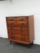 Mid Century Modern Tall Chest Of Drawers With Wood Handles 8558 Mid-Century Modernism photo 3