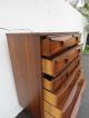 Mid Century Modern Tall Chest Of Drawers With Wood Handles 8558 Mid-Century Modernism photo 7