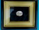 Vtg Torre D Greco Coralli Hand Carved Cameo Italy Shell Coral Mt Vesuvius Framed South Italian photo 1