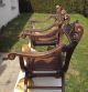 Antique French Gothic Pair Chair Stunning Faun Satyr Charlemagne Wiking Medieval Other Antique Furniture photo 11
