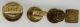 3 Small Antique English Brass Bell Weights 1 1 2 Oz & 2 Dram Weight Scales photo 2