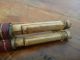 Early Antique Asian Musical Instrument Double Reed Horn Flute Bamboo Bone Vgc Wind photo 6