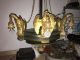 Antique Bronze French Empire Style Chandelier With Eagles,  Early 1900 ' S Chandeliers, Fixtures, Sconces photo 1