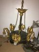 Antique Bronze French Empire Style Chandelier With Eagles,  Early 1900 ' S Chandeliers, Fixtures, Sconces photo 2