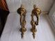 French A Gold Bronze Wall Light Sconces Classic Detailed Vintage Chandeliers, Fixtures, Sconces photo 2