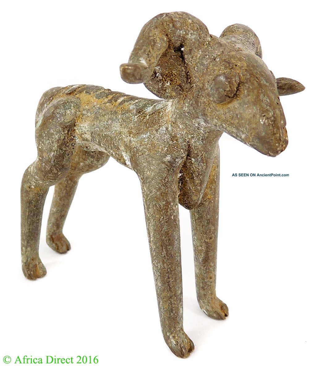 Ram Goldweight Brass Figurine Asante Ghana African Art Was $29.  00 Other African Antiques photo