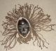 African Headdress Mask Tribal Dan Braid Beard Cowrie Shell Deangle Masque Africa Masks photo 5