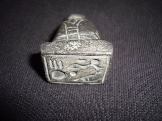 Rare Egyptian Ancient Egypt Stone Stamp Amulet.  1400 B.  C photo