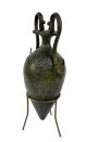 Ancient Greek Bronze Vase Amphora Replica Bull And And Snake Handle Artifact Reproductions photo 2