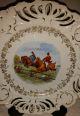 Antique Reticulated English Fox Hunt Cabinet Display Plate Plates & Chargers photo 1
