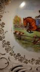 Antique Reticulated English Fox Hunt Cabinet Display Plate Plates & Chargers photo 3