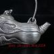 Old Chinese Silve Copper Hand Carved Cabbage Teapot Teapots photo 2
