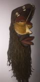 African Dan Mask With Raffia Beard Total Lenght About 25 Inches (64cm) Masks photo 3