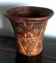 Pre - Columbian Inca Polychrome Carved Wood Kero,  Beer Cup Latin American photo 6