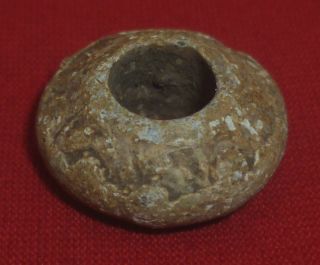 Viking Ancient Artifact Lead Bead - Amulet / Pendant Circa 700 - 800 Ad - 2101 photo