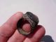 Ancient Massive Roman Bronze Engraved Ring Roman photo 5