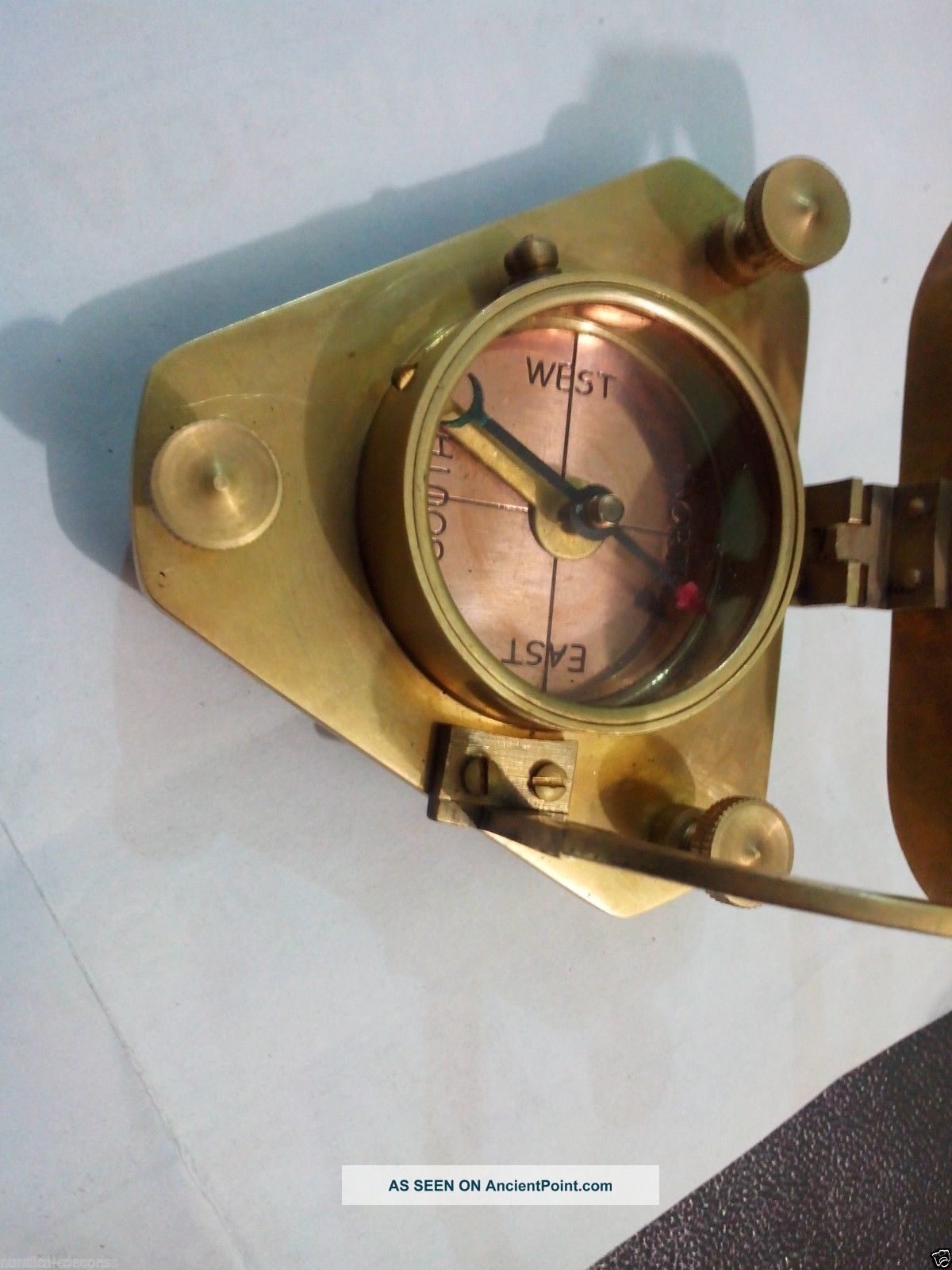 Antique Maritime Large West London Smart Designed - Brass Sundial Compass Nautical Compasses photo