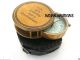 Nautical Solid Brass Look Compass Sliding Compass Leather Case Decorative Gift Compasses photo 2