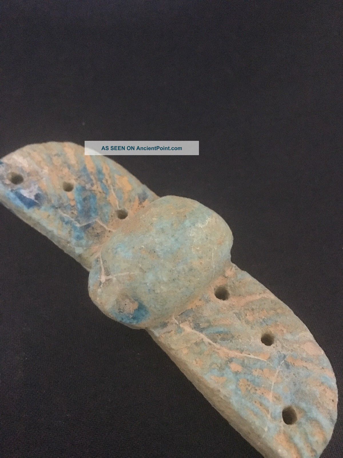 Ancient Egyptian Faience Amulet 30th Dyn 380 Bc Egyptian photo