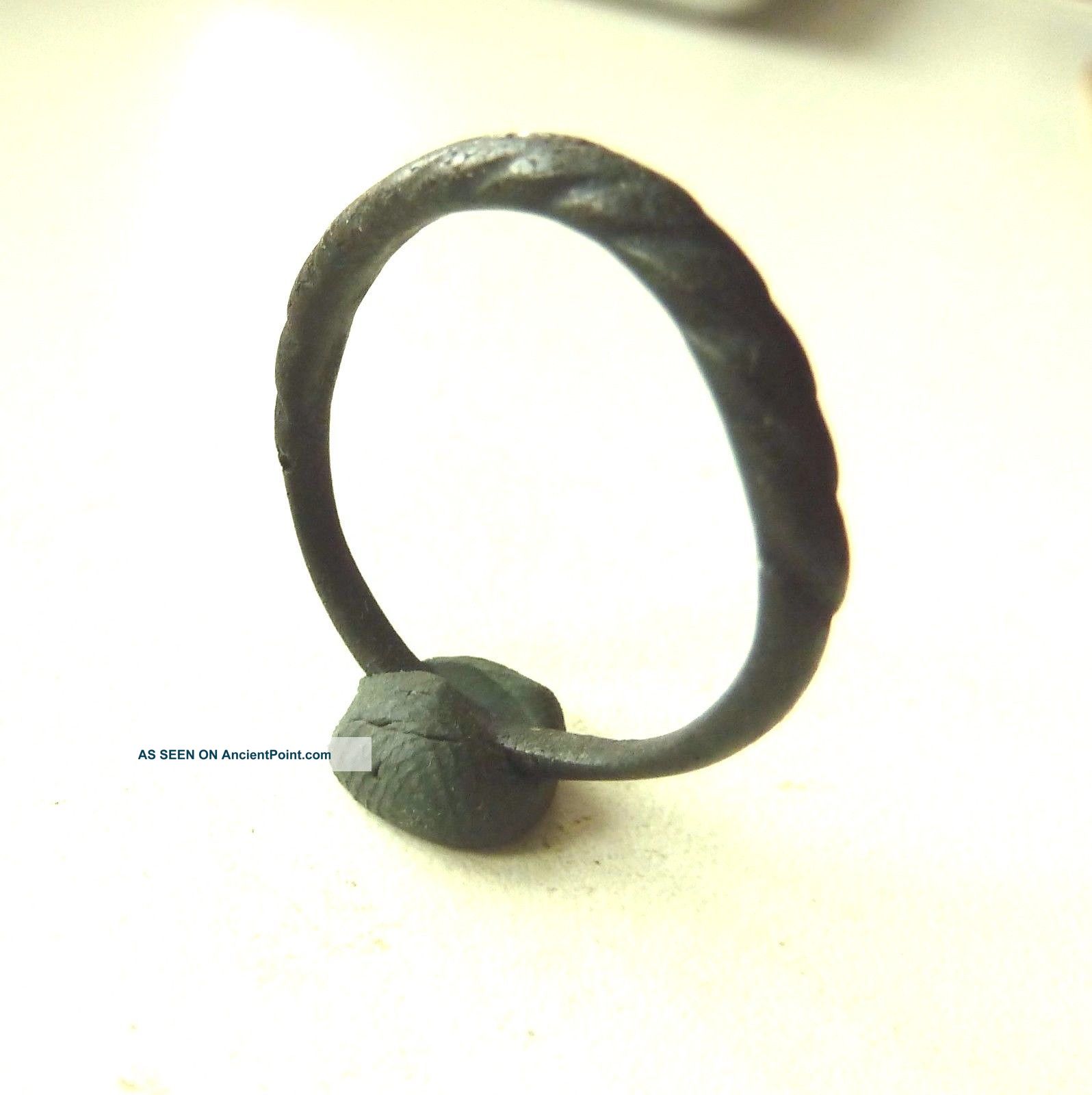 Twisted Wire Scandinavian Viking Bronze Ring (168) Viking photo