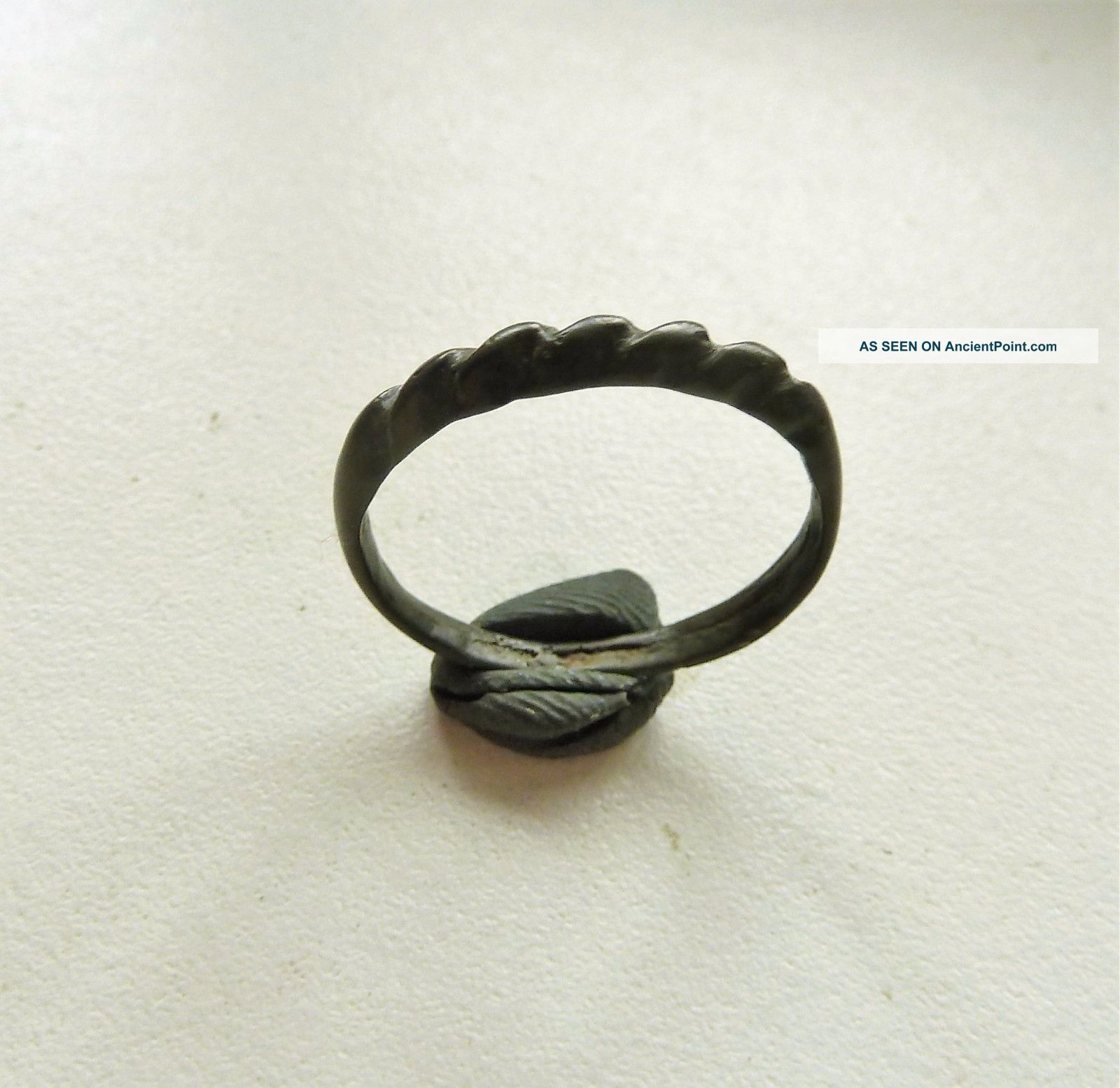 Twisted Wire Scandinavian Viking Bronze Ring (118) Viking photo