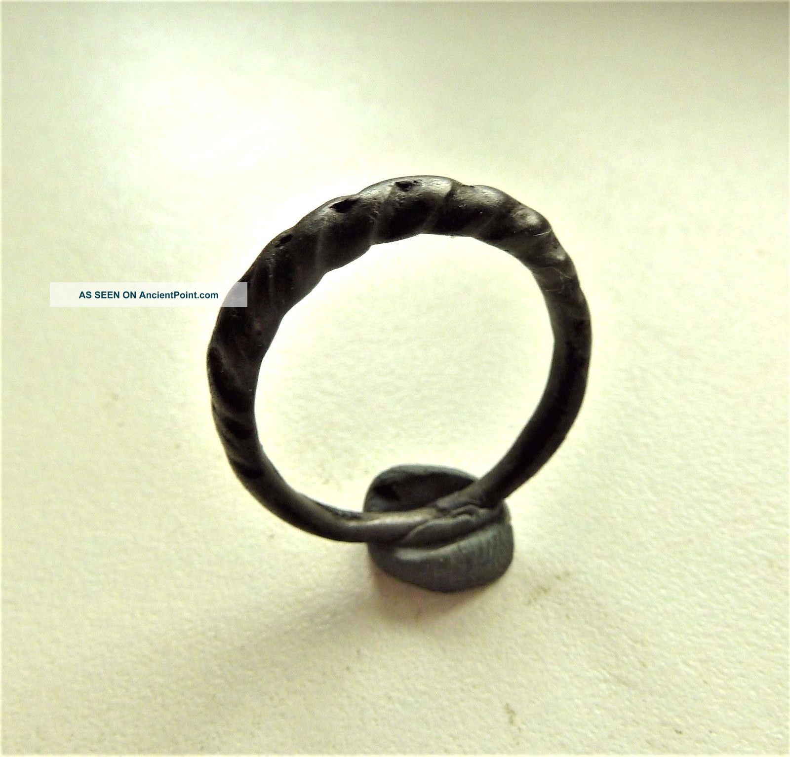 Twisted Wire Scandinavian Viking Bronze Ring (246) Viking photo