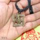 Lord Ganesha Brass Pendant Amulet God Of Success Om Talisman.  Necklace.  Pha Yant A Amulets photo 1