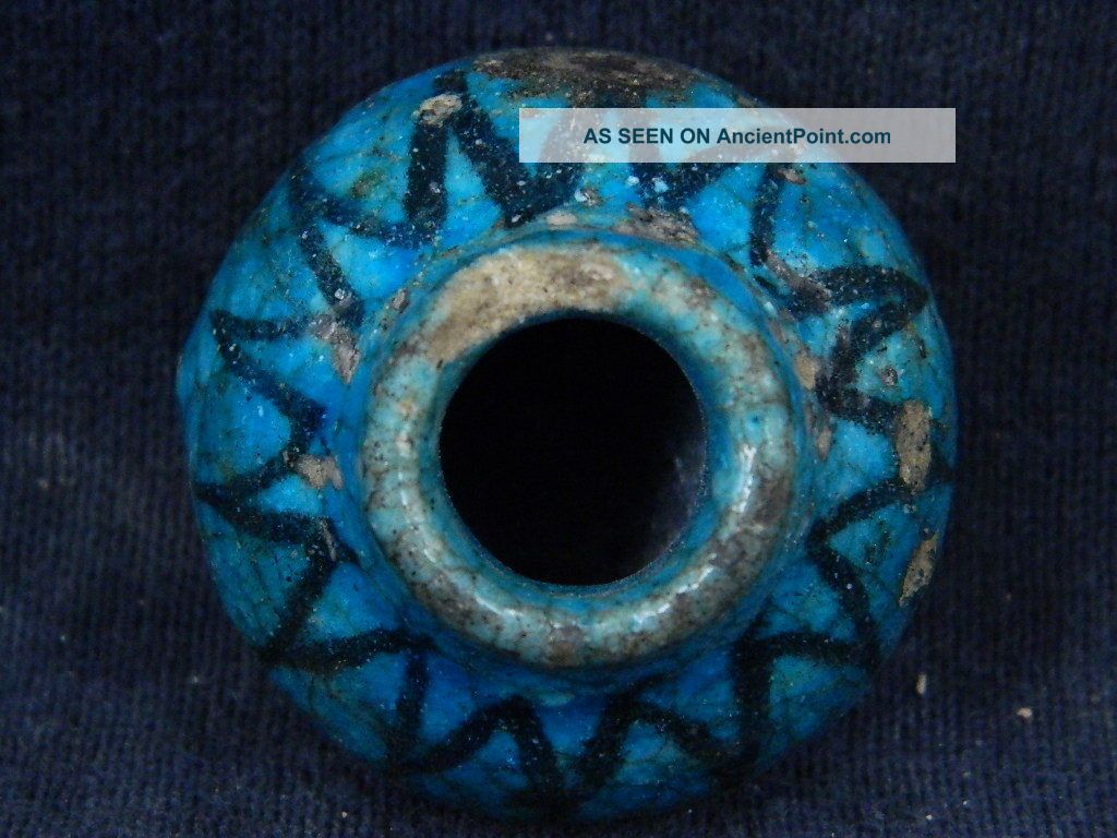 Ancient Glazed Pot Islamic 1100 Ad Pt442 Near Eastern photo