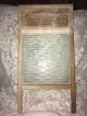 Antique National Washboard With Glass Lovely Primitives photo 1