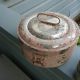 Primitive 1800 ' S Tin Round Spice Box W 7 Round Spice Tins,  Shabby Chic Primitives photo 5