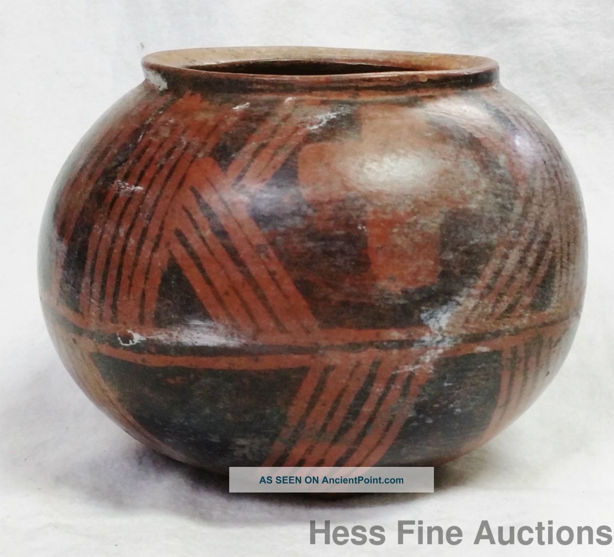 Estate Find Antique Pre Columbian 4.  25in Vase Wwii Vet State Dept Liaison 5of5 The Americas photo