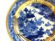 18th Century Chinese Qianlong Porcelain Blue & White Saucer Gilt Trim 14cm Plates photo 1