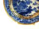 18th Century Chinese Qianlong Porcelain Blue & White Saucer Gilt Trim 14cm Plates photo 4
