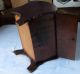 Vintage Wood Sewing Storage Box Flip Top 2 Lids Mending Tote Yarn Caddy W/handle Baskets & Boxes photo 7