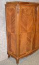 Muebles De Arte Carved & Inlaid Two Door Wardrobe W/fitted Interior & Marble Top 1900-1950 photo 6