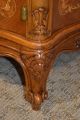 Muebles De Arte Carved & Inlaid Two Door Wardrobe W/fitted Interior & Marble Top 1900-1950 photo 7