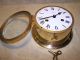 Schatz Brass Ships Bell Clock Clocks photo 2