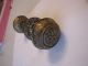 Antique Victorian Brass Door Knob With Matching Back Plates 