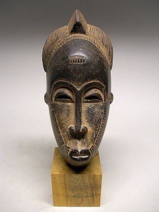 Small Baule Female Mask From Cote D ' Ivoire photo