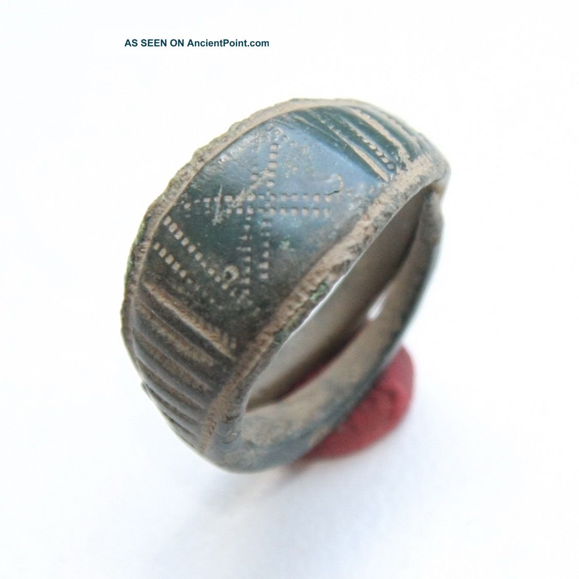 Ancient Old Viking Ornament Bronze Finger Ring (jul77) Viking photo