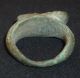 Roman Ancient Bronze Ring With Bust Of A Goddess - Circa 100 - 300 Ad - A243 Other Antiquities photo 10