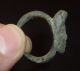 Roman Ancient Bronze Ring With Bust Of A Goddess - Circa 100 - 300 Ad - A243 Other Antiquities photo 3