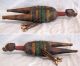 Vintage African Fertility Doll Beaded W/leather Shells Namchi Cameroon 1950s Sculptures & Statues photo 9