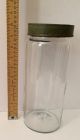 Antique Blown Glass Apothecary/pantry Jar W/ Lid 19th Cent.  10” H 4” D Bottles & Jars photo 1