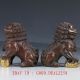 Old Chinese Bronze Hand Made Carved A Lions Statue （door - God) Ht107 Figurines & Statues photo 4