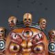 Old Ancient Chinese Nuo Opera Wood Mask,  (decorative Your Wall) Ep0262 Other Chinese Antiques photo 1